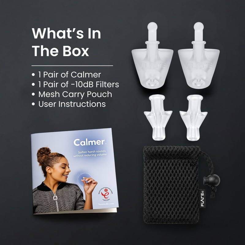Flare Audio Calmer Extra | Noise Reducing Ear Plugs Alternative