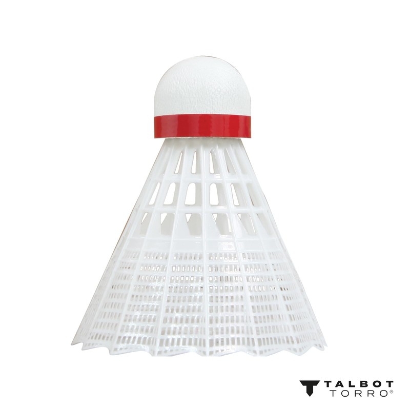 Talbot Torro Tech 450 Premium Nylon-4015752908203 Shuttlecock, Red/Fast Speed