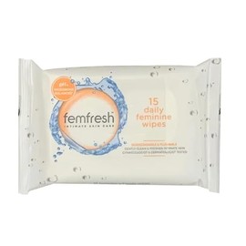 FEMFRESH INTIMATE WIPES 15PK