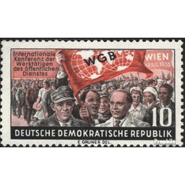 Prophila Collection DDR 452 (Complete Edition) FDC First Day Letter 1955 International Conference of the WGB (Stamps for Collectors)