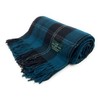 Tartan Travel Knee Throw Blanket 100% New Wool 172cm x