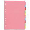 Q Connect A4 Subject Divider Multi Punched (Pack of 5)