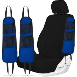 2 organizadores de almacenamiento lateral para asiento de coche, bolsillo lateral para asiento de automóvil, bolsa colgante de almacenamiento para