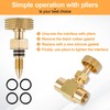 Breezliy 2 Pieces Heavy Duty Brass Instrument Replacement Control Needle