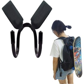 2 Pack - Professional Backpack Attachment Carrier Hanger Rack Hook Holder for Carrying Mini Cruiser, Cruiser Board,Skateboard - Fit Most Backpacks - Easy to Use - Adjustable Hooks - No Backpack