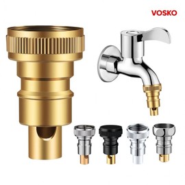 Washing machine leak prevention connector faucet coupling hose connection automatic water shutoff Washing machine leak prevention connector brass 7ea