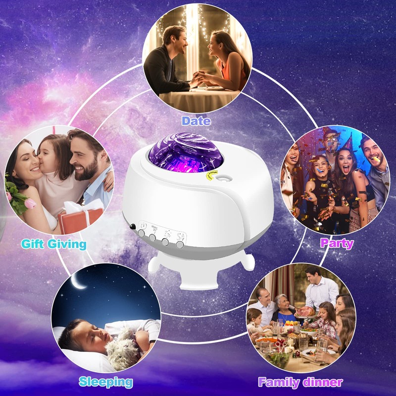 The Largest Coverage Area Galaxy Lights Projector,Star Projector,with Remote Control