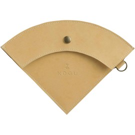 KOGU 42167 Shimomura Co., Ltd. Coffee Filter Case, Made in Japan, Synthetic Leather, Compatible with Conical and Trapezoid Shapes, Fits 1 to 4 Cups, Convenient to Carry, Thin, Button Closure, Camping,
