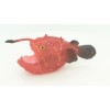 K&M Anglerfish Toy Red, Hand Painted Realistic Rubber, Figure, Model