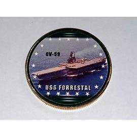 Navy USS Forrestal CV-59 Military Challenge Honor Coin