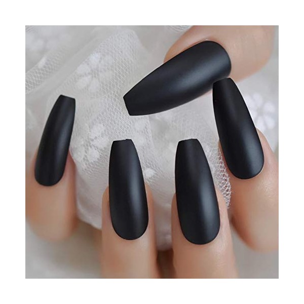 EDA LUXURY BEAUTY DARK BLACK MATTE GLAMOROUS DESIGN Full Cover