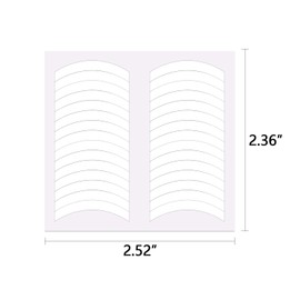 YECIRALA 2880 Pieces French Tip Nail Stickers 60 Sheets Manicure Nail Guides Decals Self Adhesive Manicure Template Stickers White Half Moon Shaped French Tip Stickers for Nail Designs Stickers