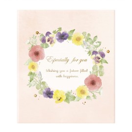 Nakabayashi MBS-101-2 Message Book, Small, Flower, Pink