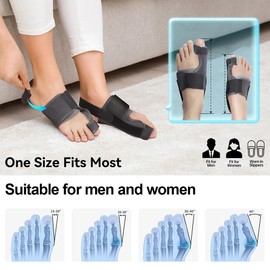 YUHENGCT Bunion Corrector for Women and Men big toe,Bunion Relief Kit with Toe Spacers and Exercise Strap,Non-Surgical Hallux Valgus Correction for Day/Night Support