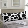AIMSTONG 20"x54" Black and White Cow Print Body Pillow Cover