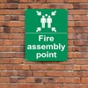 1 PCS Fire Assembly Point Sign Outdoor Aluminum Plate Signs