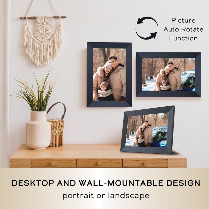IMPECCA 10.1” Wi Fi Digital Picture Frame, Touch ScreenSmart Picture