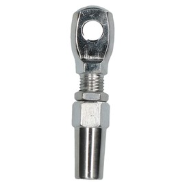 AB Tools 4mm Wire Cable Rope Eye Rigging Terminal Swageless DIY Fitting Stainless 316