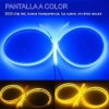 PUNKZZ Par Tira Led Drl 60cm Azul Hielo Direccional Secuencial