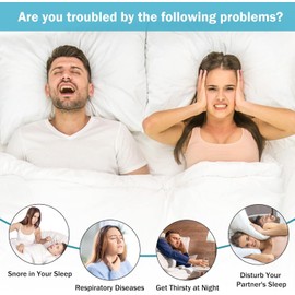 Chin Strap for Snoring, Anti Snoring Chin Strap, Adjustable and Breathable Anti Snoring Devices, Snore Stopper Suitable for Men and Women