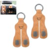 JFJVBDFH Car Seat Hooks for Headrest,Double Headrest Hooks for Car,Leather