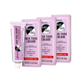 Black & White 3 Pack of Genuine Black and White Skin Tone Cream 1.5 oz Tubes