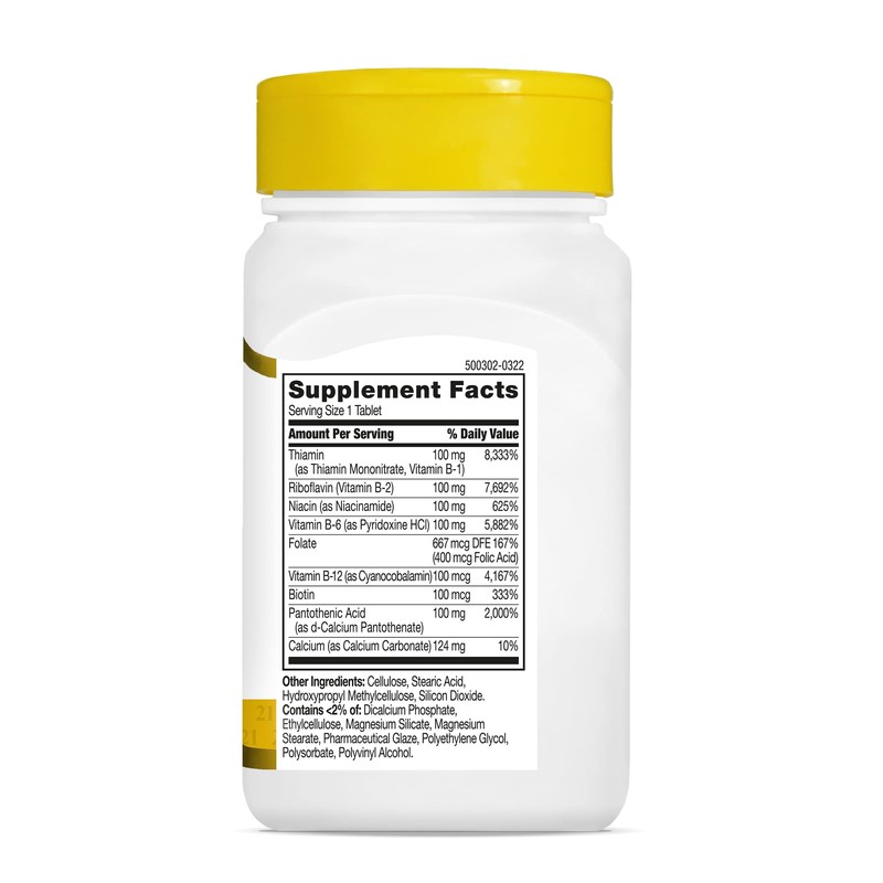 21st Century B 100 Complex Prolonged Release Caplets, 60 Count