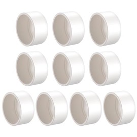 1-1/2" PVC Pipe End Cap Fitting,10 Pcs Heavy Duty Pipe End Cap Plug Adapter for DIY Creations, Schedule 40 Coupling Adapter.