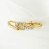 Bopiu Gold Stackable Rings for Women Non Tarnish, 18k Gold