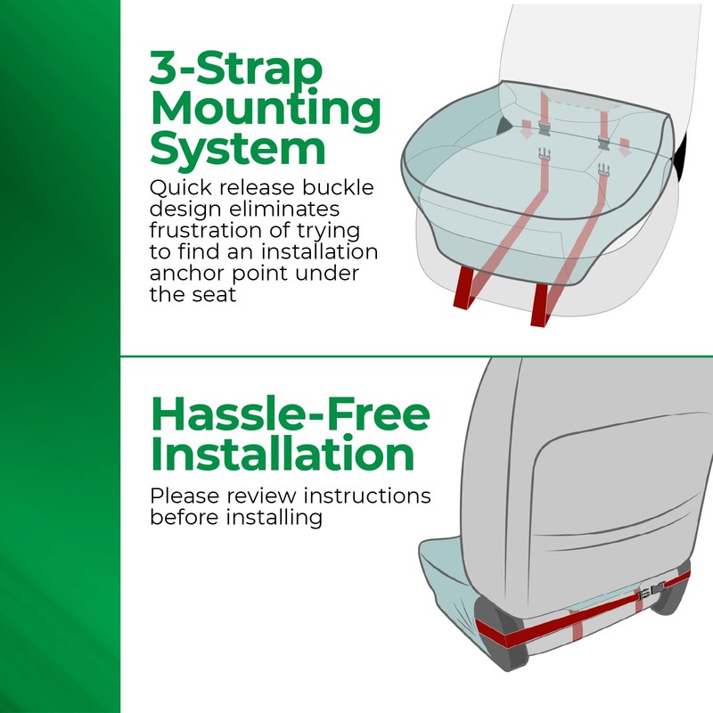Season Guard Dakota Truck Seat Covers; Universal Fit for Large