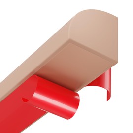 Flexible Quarter Round Molding, Peel and Stick, Corner Molding Trim, Waterproof Rubber Edge Molding Quadrilateral Trim for Wall Corner Countertops, 0.7×0.7 (Brown, 158Inch)