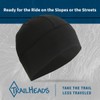 TrailHeads Helmet Liner and Skull Cap for Men - Black