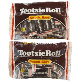 Tootsie Roll Snack Bars 2 x 9.7 Oz Packs approx. 16 pcs/bag Gluten & Peanut-Free