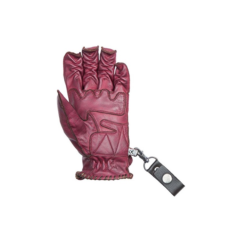 By-City Cafe Racer Lady Gloves Efficiency Vintage Leather Bordeaux with