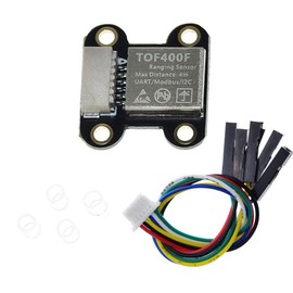 Hailege TOF400F VL53L1 TOF Sensor Flight Time Laser Distance Measuring Sensor Built-in MCU Algorithm with UART IIC I2C MODBUS Modes, Measuring Distance 400 cm