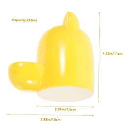 BESPORTBLE Guinea Pig Waterer Ceramic Feeding Bowl for Hamsters Chinchillas Birds Easy to Clean Adorable Design for Small Pets Capacity