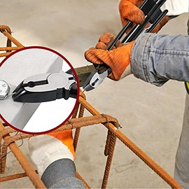 Wire Pliers, Wire Pliers, 6 Inch Twist Twisting Pliers Made of Carbon Steel, Twister Locking Robust Construction with Spring Return and Robust