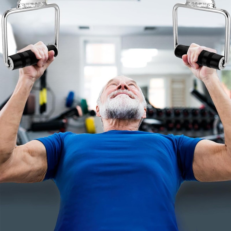 Namvo Stirrup Handle with Rubber Grip - LAT Pulldown Attachment