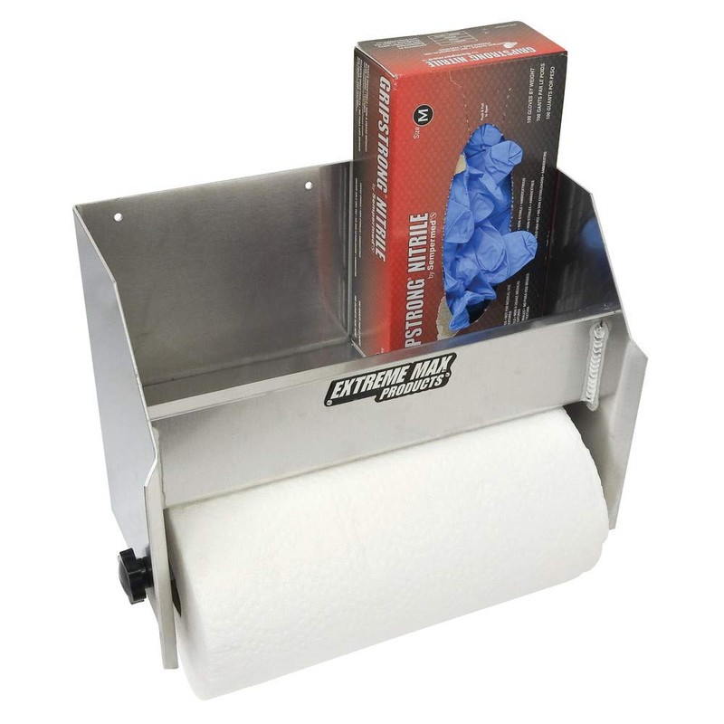 Extreme Max 5001.6035 Aluminum Hand Cleaning Station Organizer for Enclosed