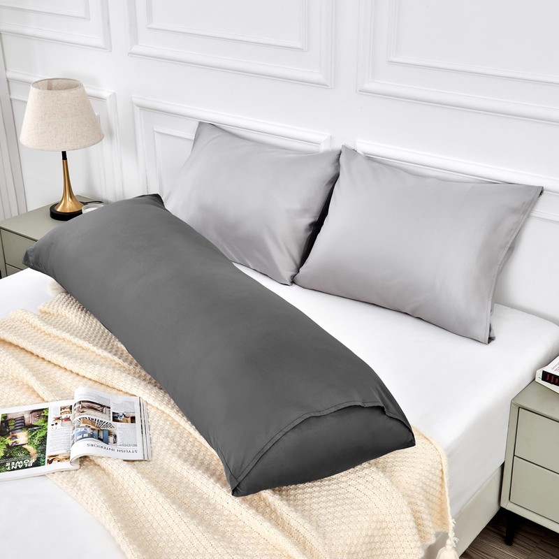 600 Thread Count Cotton Body Pillowcase, Deep Dream 20x54 Body