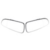 2PCS Outside Rear View Mirror Glass Left Right Self Adhesive