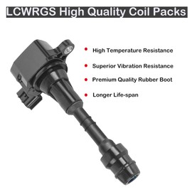 Set of 6 Ignition Coil Pack & Spark Plugs Fits for 3.5 V6 Nissan Murano Maxima Altima Quest Xterra Pathfinder Frontier Infiniti I35 QX4 2002 2003 2004 2005 2006 2007 2008 Spark Plugs Coils UF349 C1406