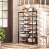 MAHANCRIS 8-Tier Shoe Rack, Large Capacity Shoe Shelf, Shoe Organizer