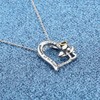WUSUANED Mommy Of An Angel Heart Necklace Memorial Bereavement Gift