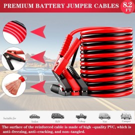 LIANXIN Car Roadside Emergency Kit, with Jumper Cables Automotive Kit