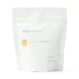 MUJI 84935091 Sea Salt Bath Salt, Fruity Floral Scent, 12.2 oz (360 g) / Spoon