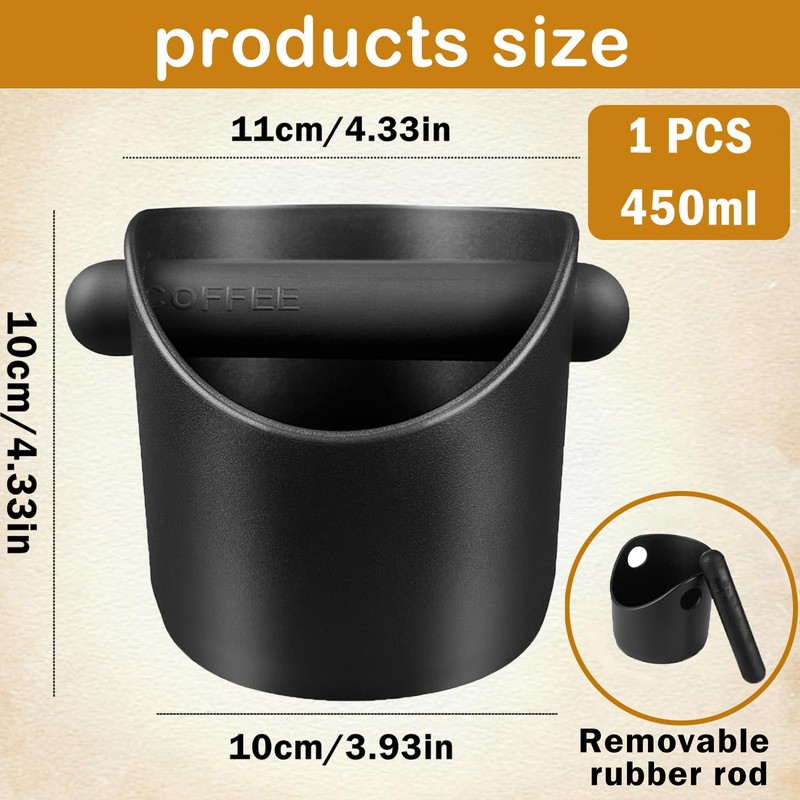 Oneroomone Coffee Grounds Tee Box, Knock Box Espresso Tee Box,