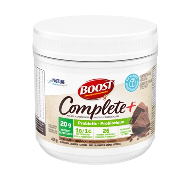 Boost Complete+ Chocolate Probiotic Meal Replacement Powder, 408g/14.4oz {Imported from Canda}
