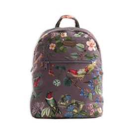 Maison d' Hermine Backpack Cotton Shoulder Backpack with Small Pouch Lightweight Bag for Travel Work Beach Perfect for Women & Men (Eden - Violet)