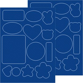 Pndeyo 26pcs Puffer Down Jacket Patches, Self-Adhesive Nylon Repair Patch, Multi Shaped Waterproof Stick on Tape for Coat Clothing Tent Sleeping Bags Ski Pants Holes Repairing- Dark Blue